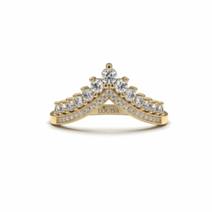 טבעת V יהלומים