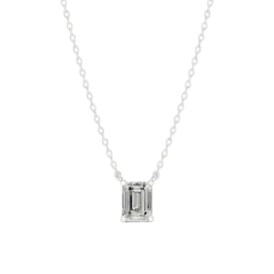 שרשרת יהלום אמרלד סוליטר