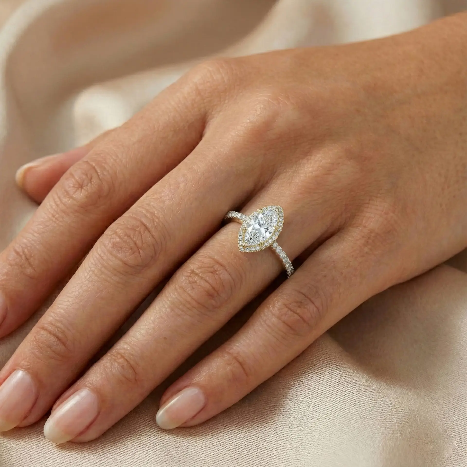 טבעת אירוסין מרקיזה היילו